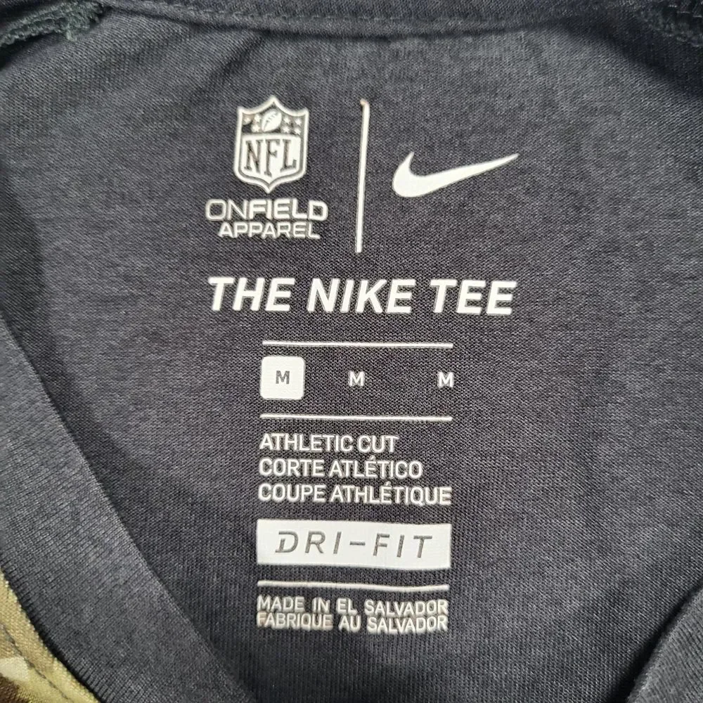 Minnesota‎ Vikings Nike On Field Salute To Service Mens Medium 3/4 Sleeve Shirt